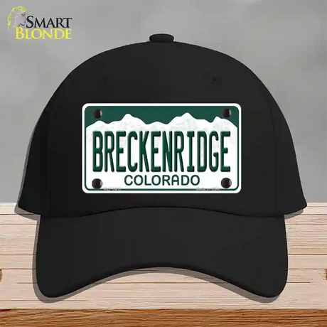 Breckenridge Colorado Novelty License Plate Hat Cotton / Black