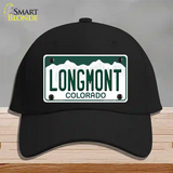 Longmont Colorado Novelty License Plate Hat Cotton / Black