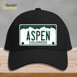 Aspen Colorado Novelty License Plate Hat Cotton / Black