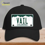 Vail Colorado Novelty License Plate Hat Cotton / Black