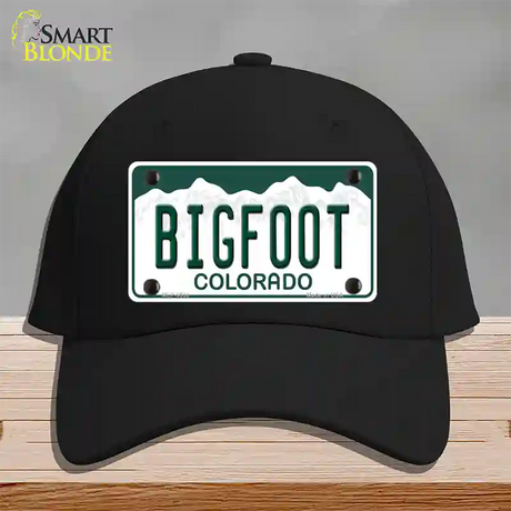 Bigfoot Colorado Novelty License Plate Hat Cotton / Black