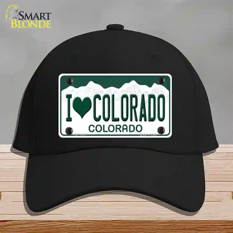 I Love Colorado Novelty License Plate Hat Cotton / Black