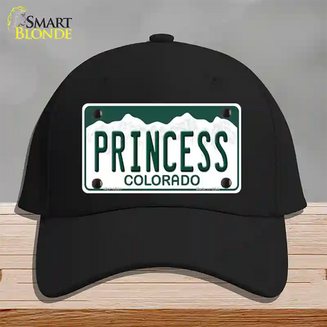 Princess Colorado Novelty License Plate Hat Cotton / Black