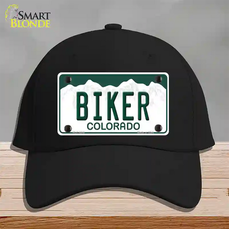 Biker Colorado Novelty License Plate Hat Cotton / Black