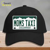 Moms Taxi Colorado Novelty License Plate Hat Cotton / Black