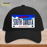 South Dakota Rushmore Novelty License Plate Hat Cotton / Black