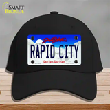 Rapid City South Dakota Novelty License Plate Hat Cotton / Black