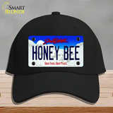 Honey Bee South Dakota Novelty License Plate Hat Cotton / Black