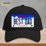 Best Dad South Dakota Novelty License Plate Hat Cotton / Black