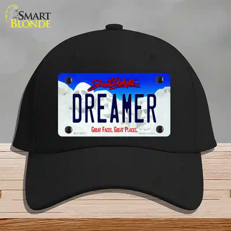 Dreamer South Dakota Novelty License Plate Hat Cotton / Black