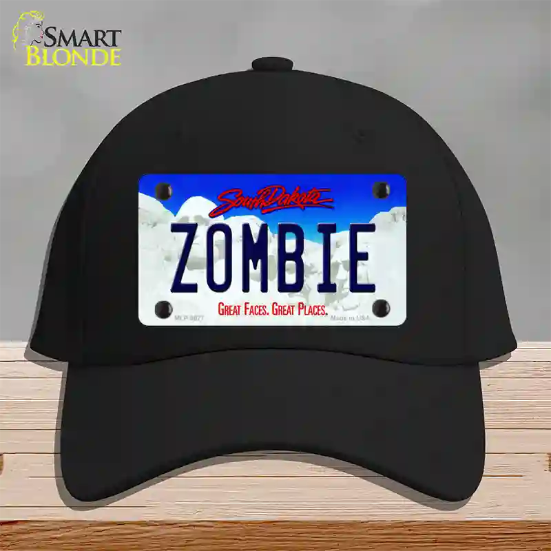 Zombie South Dakota Novelty License Plate Hat Cotton / Black