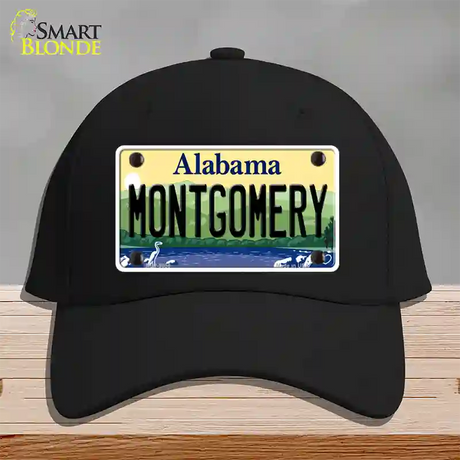 Montgomery Alabama Novelty License Plate Hat Cotton / Black