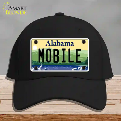 Mobile Alabama Novelty License Plate Hat Cotton / Black