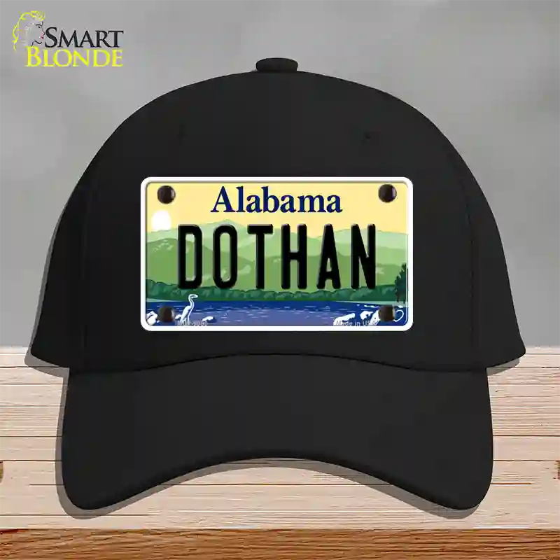 Dothan Alabama Novelty License Plate Hat Cotton / Black