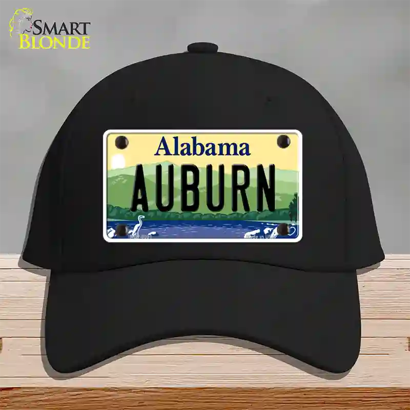 Auburn Alabama Novelty License Plate Hat Cotton / Black