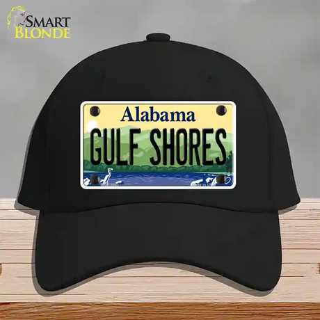 Gulf Shores Alabama Novelty License Plate Hat Cotton / Black