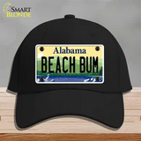 Beach Bum Alabama Novelty License Plate Hat Cotton / Black