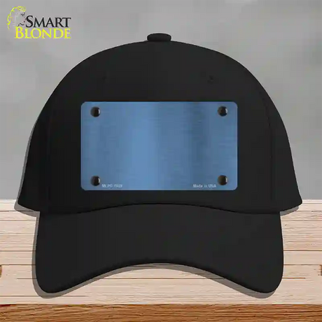 Light Blue Metallic Solid Novelty License Plate Hat Cotton / Black