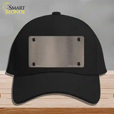 Tan Metallic Solid Novelty License Plate Hat Cotton / Black