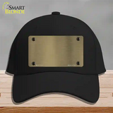 Gold Metallic Solid Novelty License Plate Hat Cotton / Black