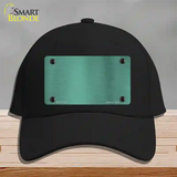 Teal Metallic Solid Novelty License Plate Hat Cotton / Black