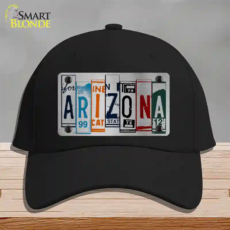 Arizona License Plate Art Novelty License Plate Hat Cotton / Black