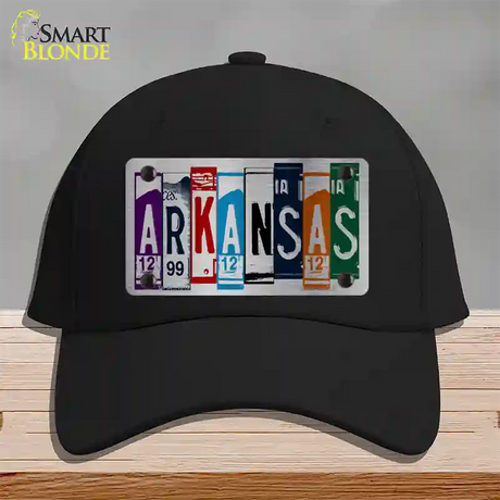 Arkansas License Plate Art Novelty License Plate Hat Cotton / Black