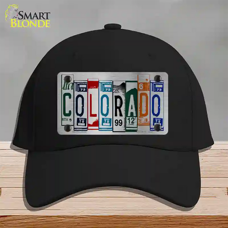 Colorado License Plate Art Novelty License Plate Hat Cotton / Black