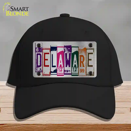 Delaware License Plate Art Novelty License Plate Hat Cotton / Black