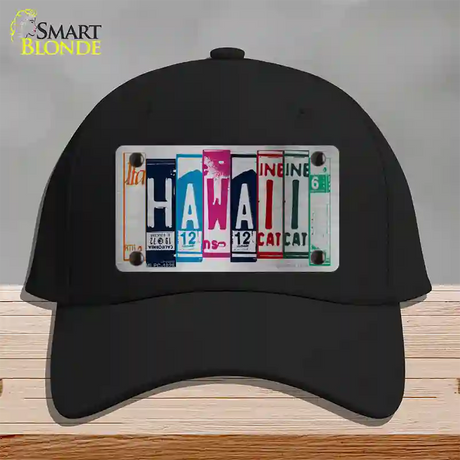 Hawaii License Plate Art Novelty License Plate Hat Cotton / Black