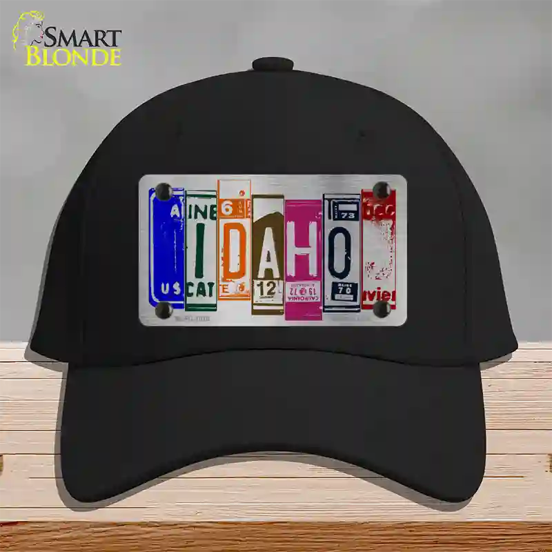 Idaho License Plate Art Novelty License Plate Hat Cotton / Black