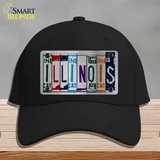 Illinois License Plate Art Novelty License Plate Hat Cotton / Black