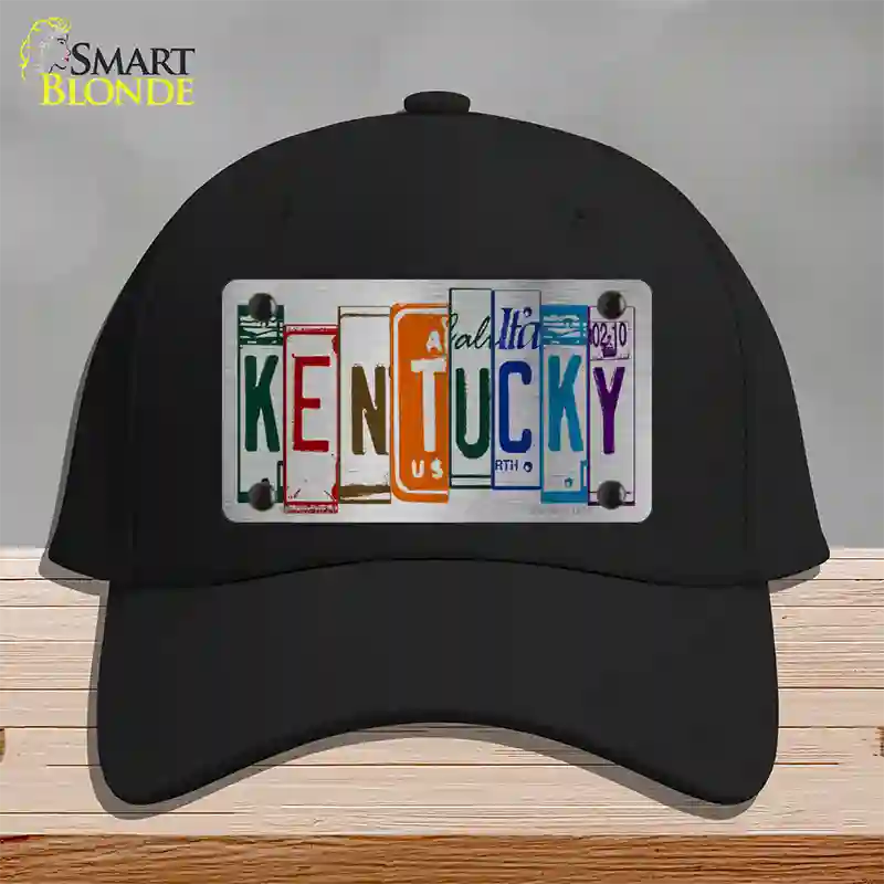 Kentucky License Plate Art Novelty License Plate Hat Cotton / Black