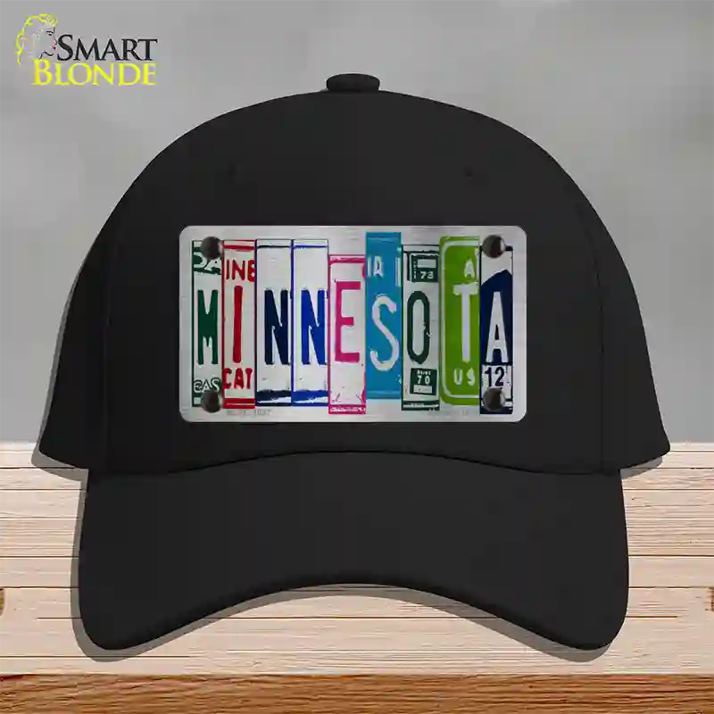 Minnesota License Plate Art Novelty License Plate Hat Cotton / Black