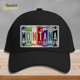 Montana License Plate Art Novelty License Plate Hat Cotton / Black