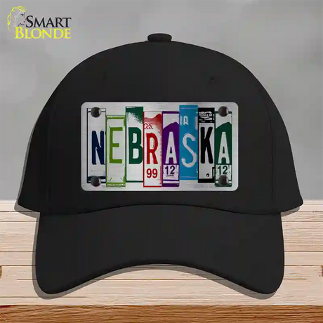 Nebraska License Plate Art Novelty License Plate Hat Cotton / Black