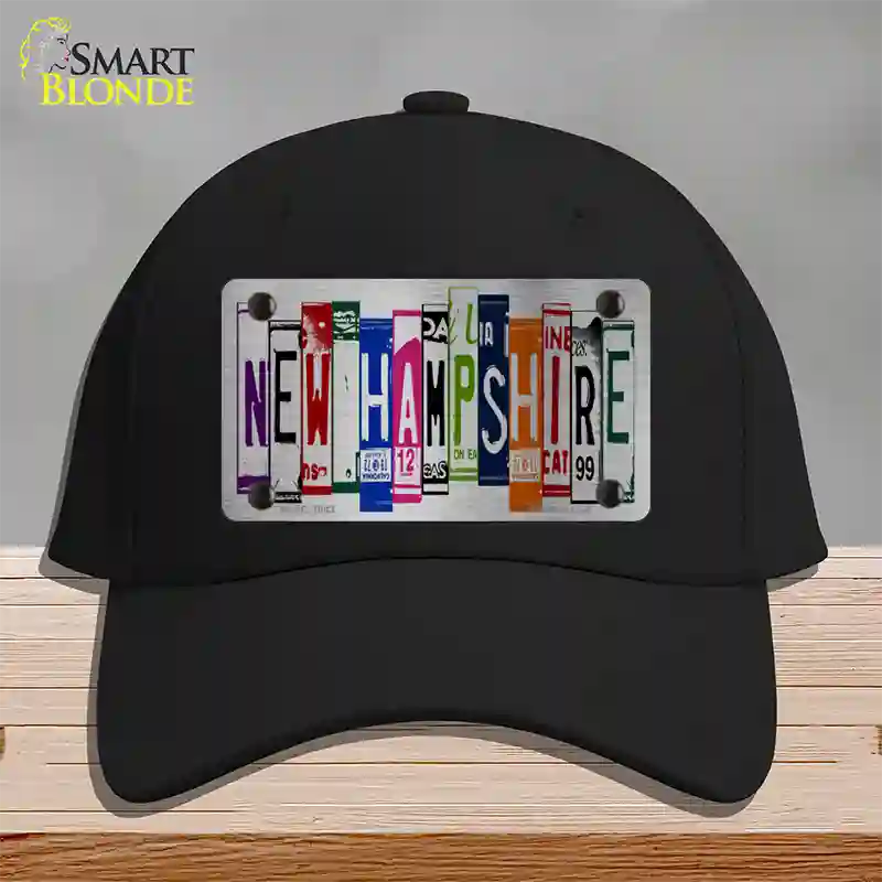 New Hampshire License Plate Art Novelty License Plate Hat Cotton / Black