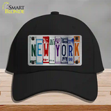 New York License Plate Art Novelty License Plate Hat Cotton / Black