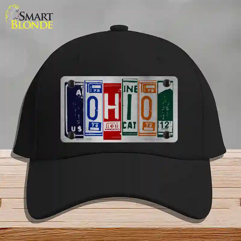 Ohio License Plate Art Novelty License Plate Hat Cotton / Black