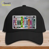 Pennsylvania License Plate Art Novelty License Plate Hat Cotton / Black