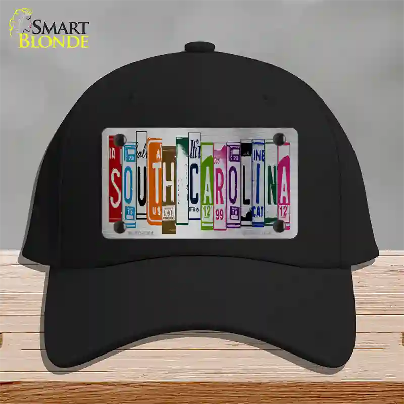 South Carolina License Plate Art Novelty License Plate Hat Cotton / Black