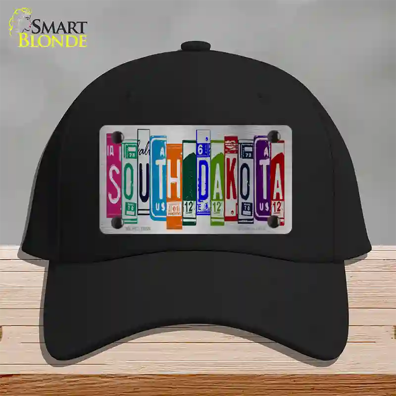 South Dakota License Plate Art Novelty License Plate Hat Cotton / Black