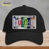 Utah License Plate Art Novelty License Plate Hat Cotton / Black