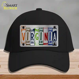 Virginia License Plate Art Novelty License Plate Hat Cotton / Black