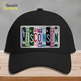 Wisconsin License Plate Art Novelty License Plate Hat Cotton / Black