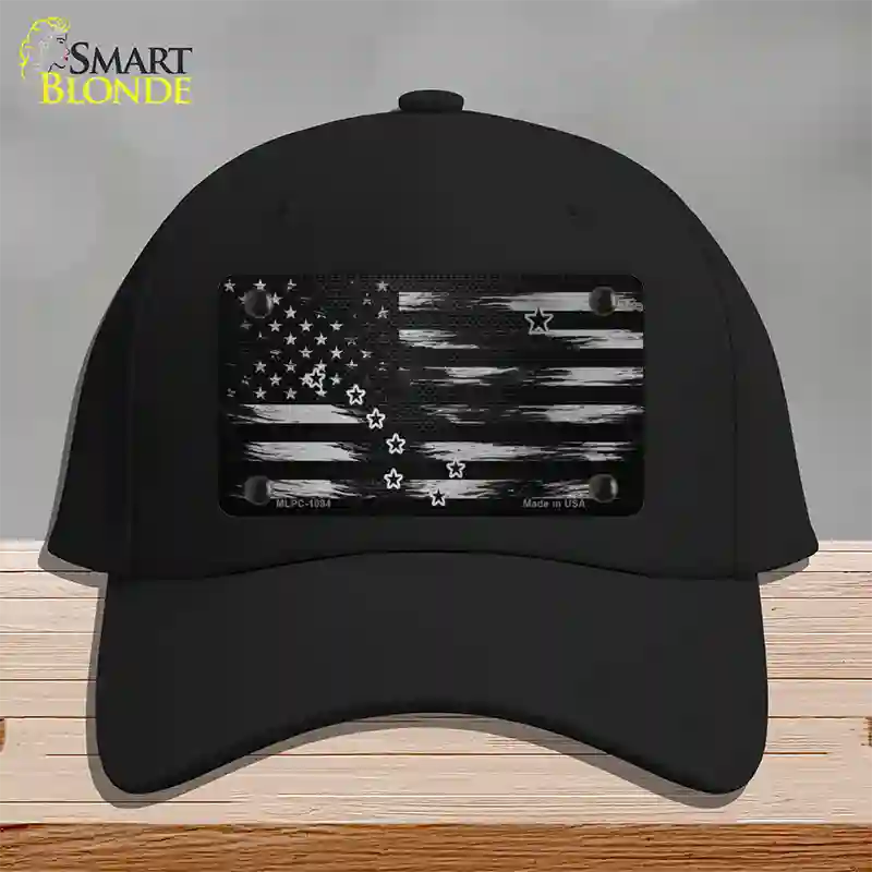 Alaska Carbon Fiber Novelty License Plate Hat Cotton / Black