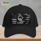 Kansas Carbon Fiber Novelty License Plate Hat Cotton / Black