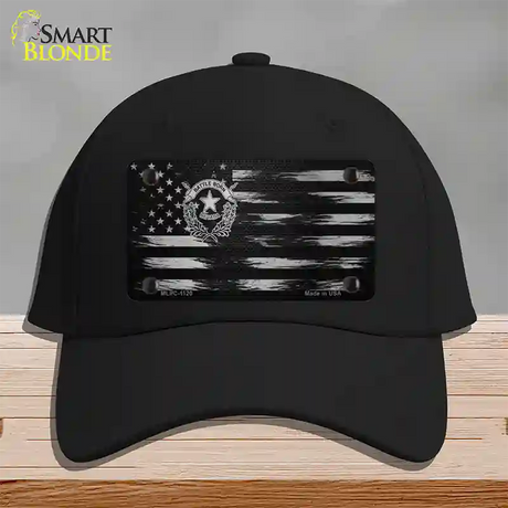 Nevada Carbon Fiber Novelty License Plate Hat Cotton / Black