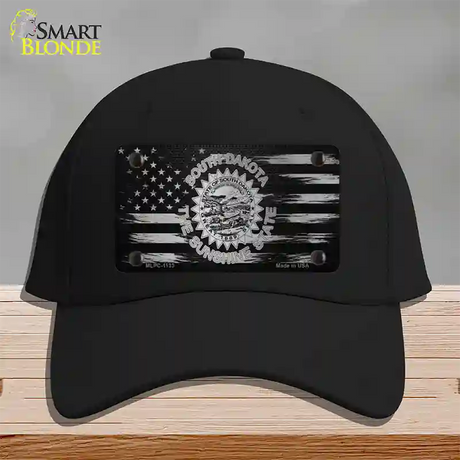 South Dakota Carbon Fiber Novelty License Plate Hat Cotton / Black