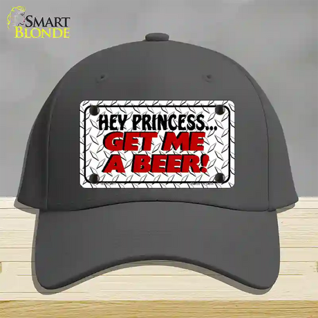 Get Me a Beer Novelty License Plate Hat Cotton / Charcoal